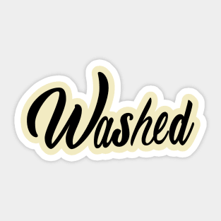 Washed Sticker